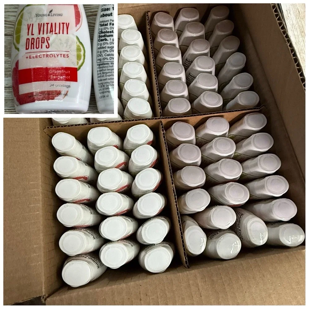 144 Full Case Young Living YL VITALITY DROPS Grapefruit Bergamot Electrolytes